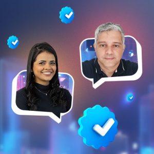 certificações na área de gestão. Imagem da Carol Albano e do Fabio Henrique, profissionais certificados e entrevistados para esse artigo.