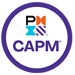 certificações na área de gestão. Imagem do selo da certificação CAPM