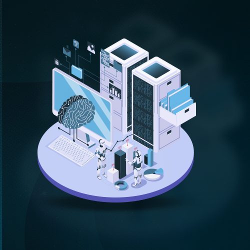 A imagem é ilustrativa em tons de azul mostrando o que seria um modelo de CSC